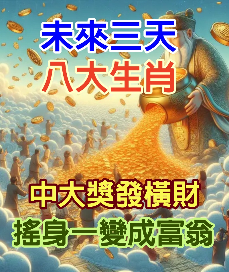 告別霉運，大獎中不停！未來3天「鈔票蜂擁而至」你有上榜嗎？