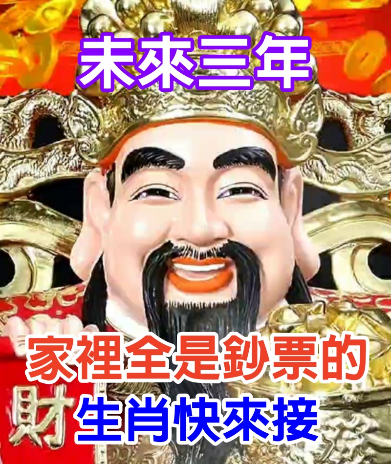 未來三年手裡全是金條，家裡全是鈔票的生肖快來接