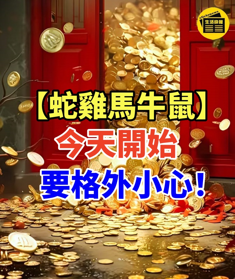 簡直不可思議!【蛇雞馬牛鼠】今天開始要格外小心了!意外之財馬上到!