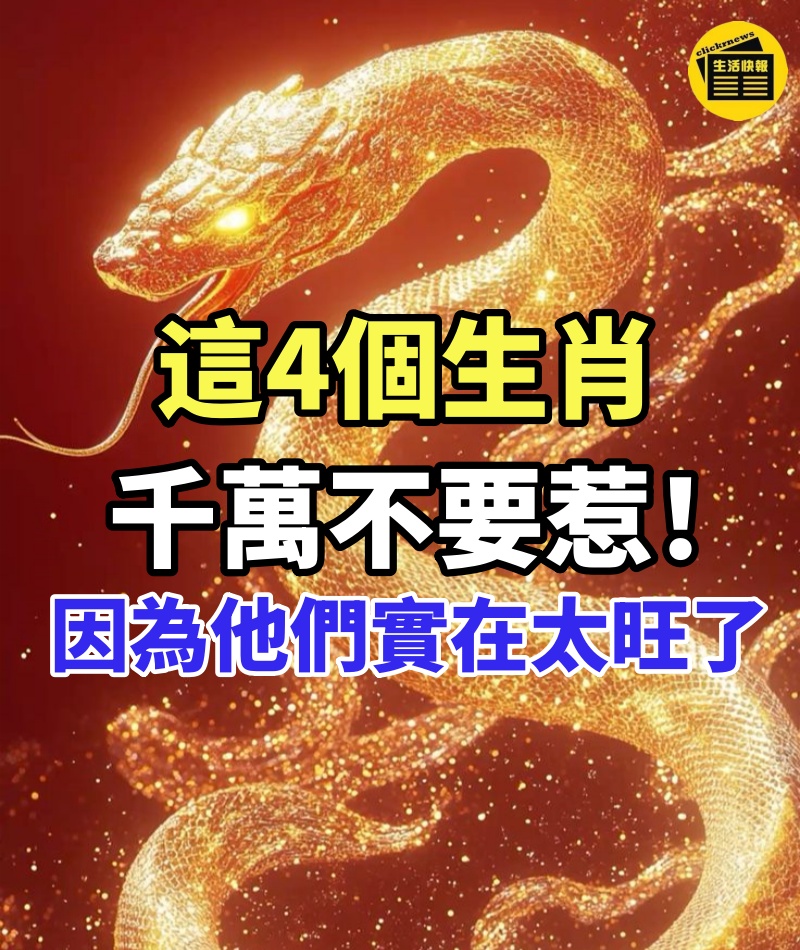 這4個生肖,千萬不要惹,因為他們在2025實在太旺了!