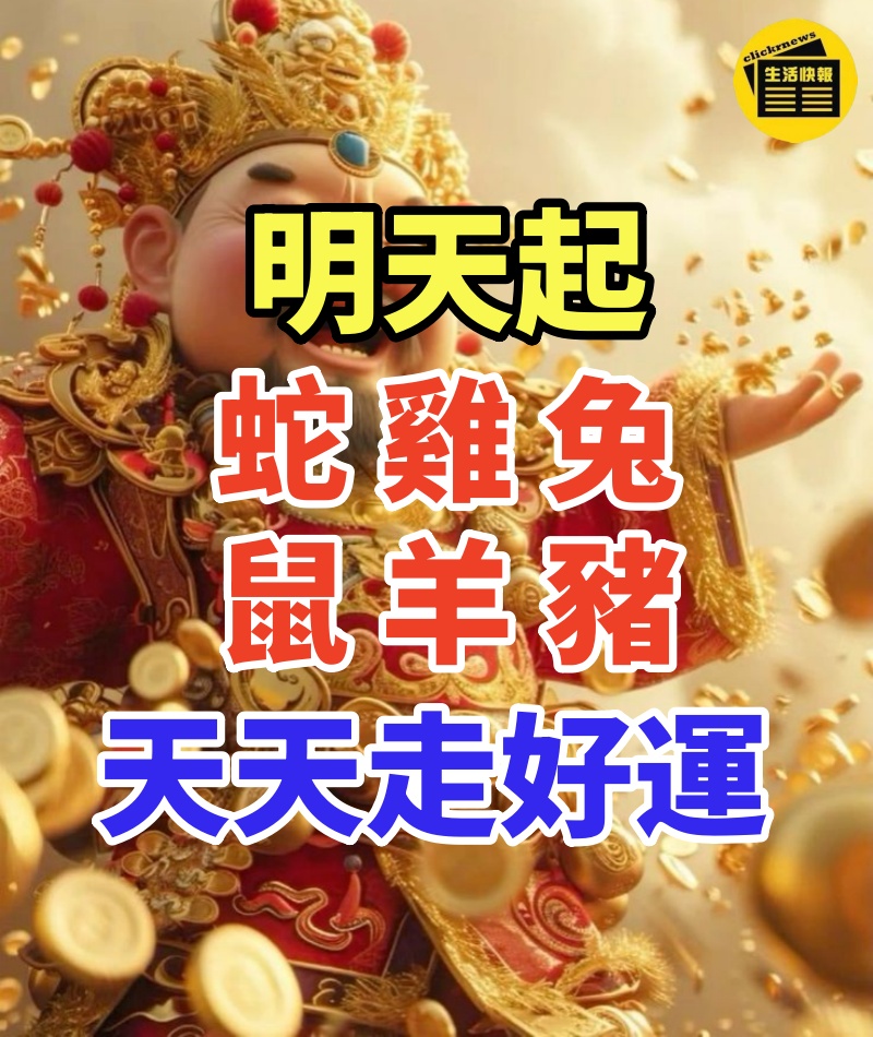 明天起(蛇雞兔鼠羊豬)天天走好運