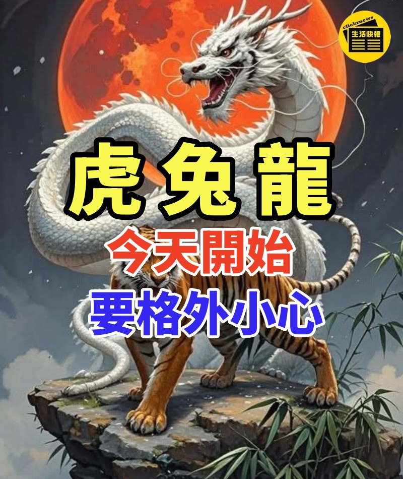 簡直不可思議!【虎 兔 龍】今天開始要格外小心了!意外之財馬上到!