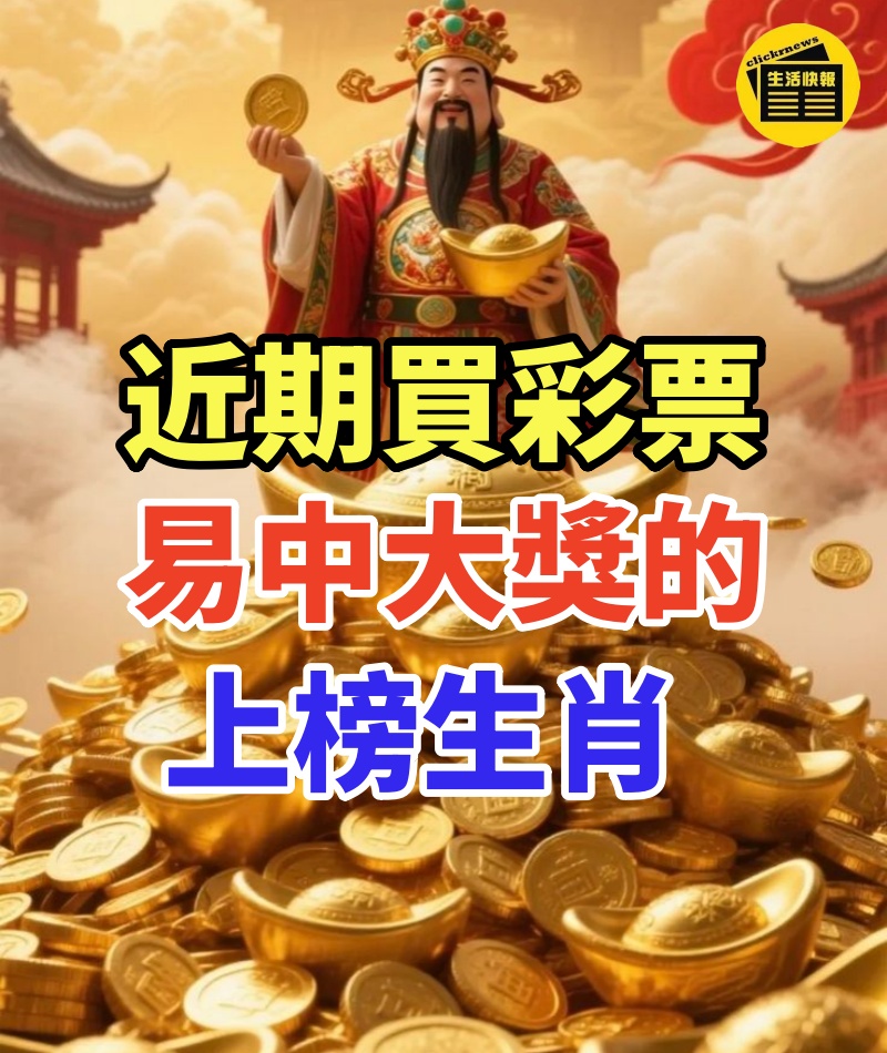近期買彩票易中大獎的上榜生肖!
