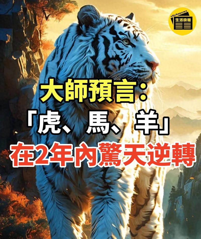 大師預言：「屬虎、馬、羊人」在未來2年內驚天逆轉 尤其「這幾年出生的」