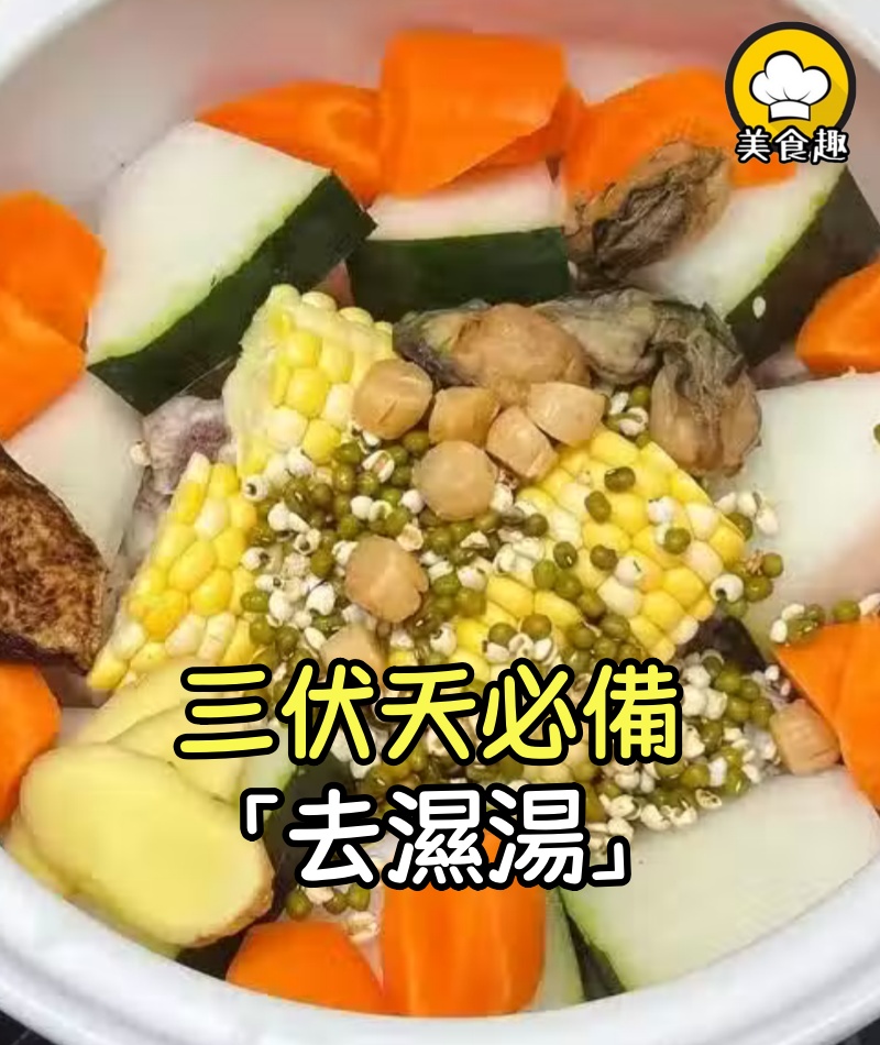 三伏天必備「去濕湯」,消暑排濕,喝完空調隨便吹都是清爽的