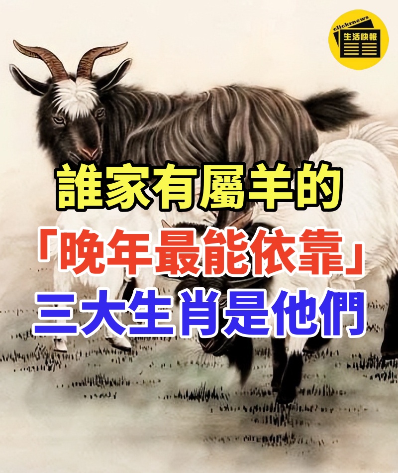 誰家有屬羊的!「晚年最能依靠」的三大生肖是他們???? #遇到請珍惜