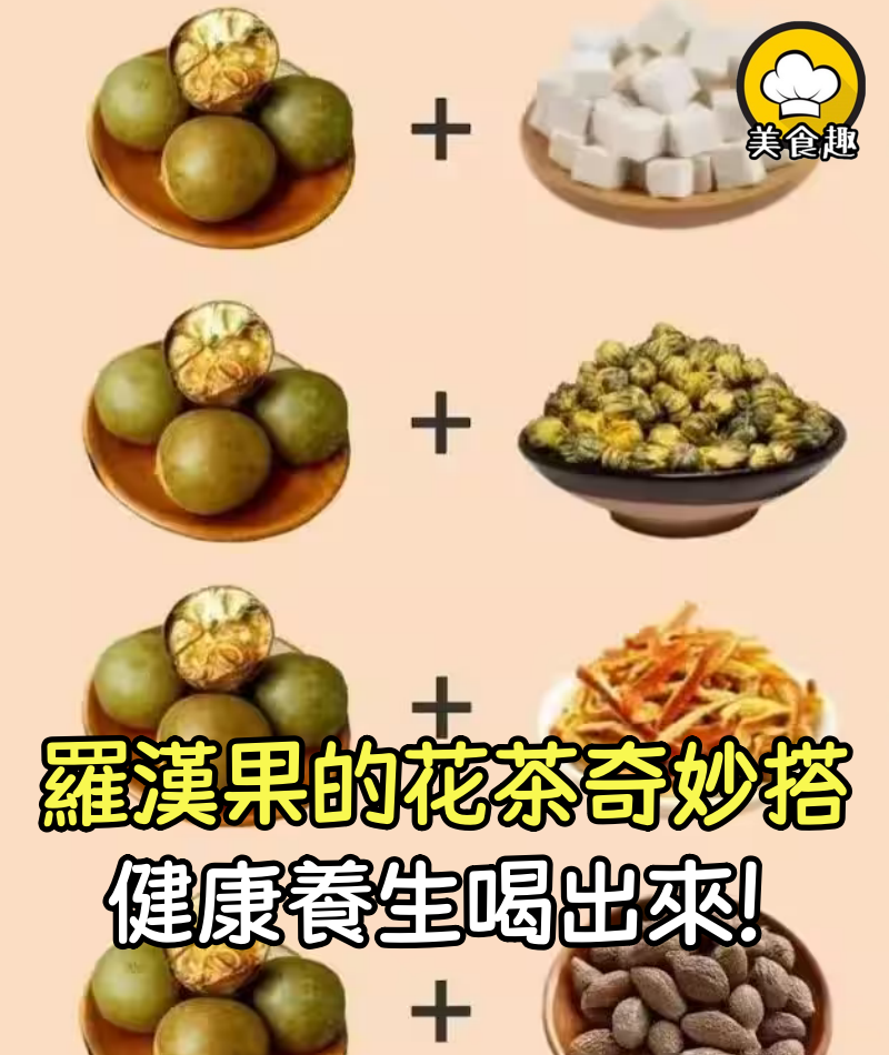 羅漢果的花茶奇妙搭,健康養生喝出來!