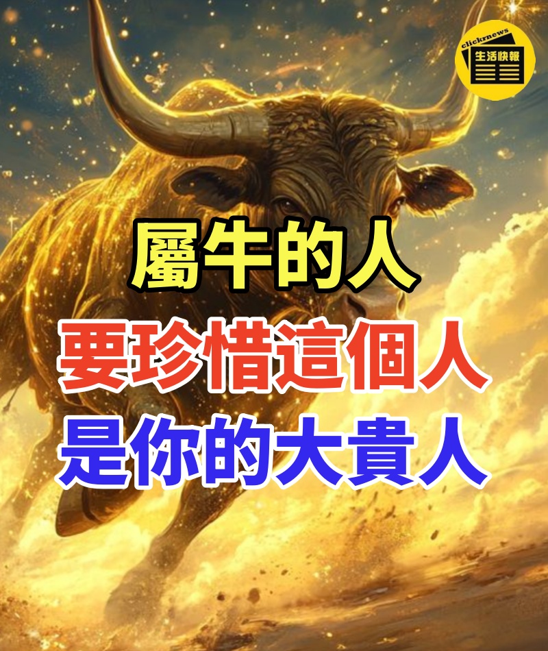 屬牛的人要珍惜這個人 是你的大貴人!