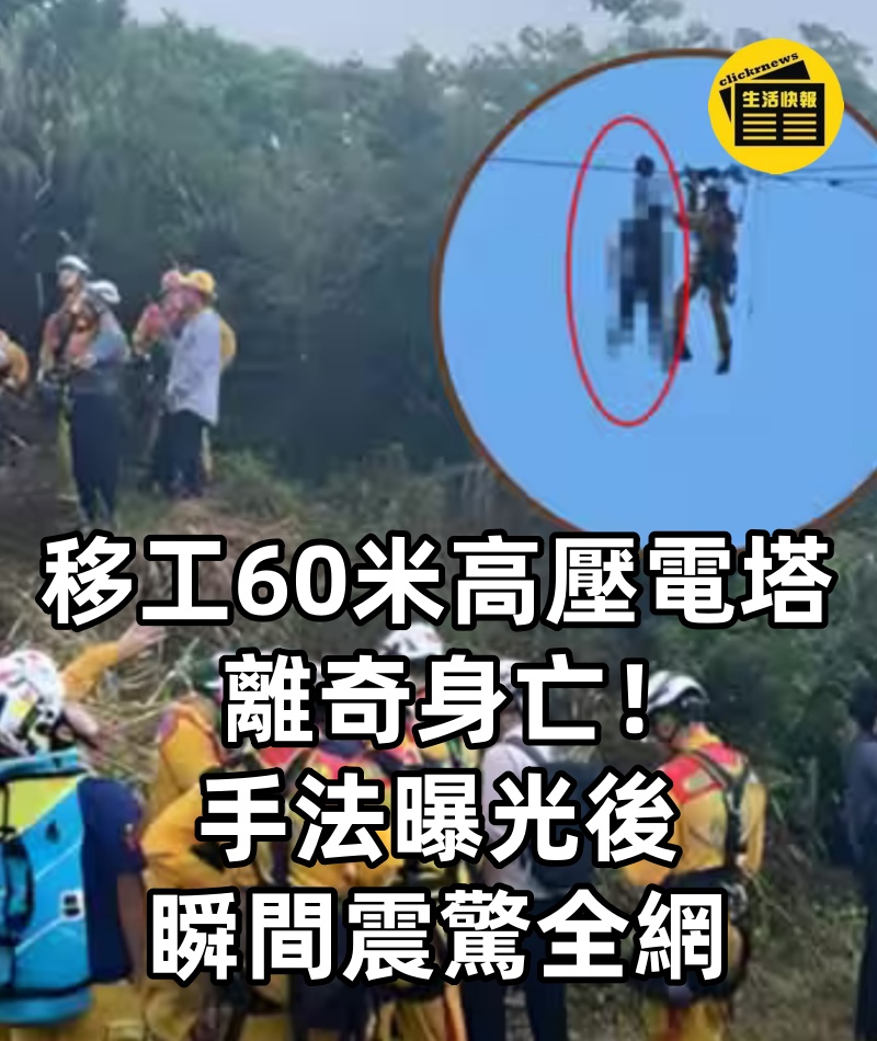 移工60米高壓電塔離奇身亡!手法曝光後,瞬間震驚全網