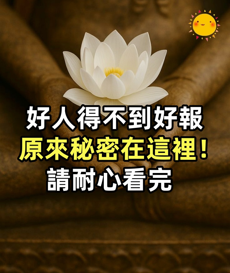 難怪好人得不到好報，原來秘密在這裡！請耐心看完，受益無窮！